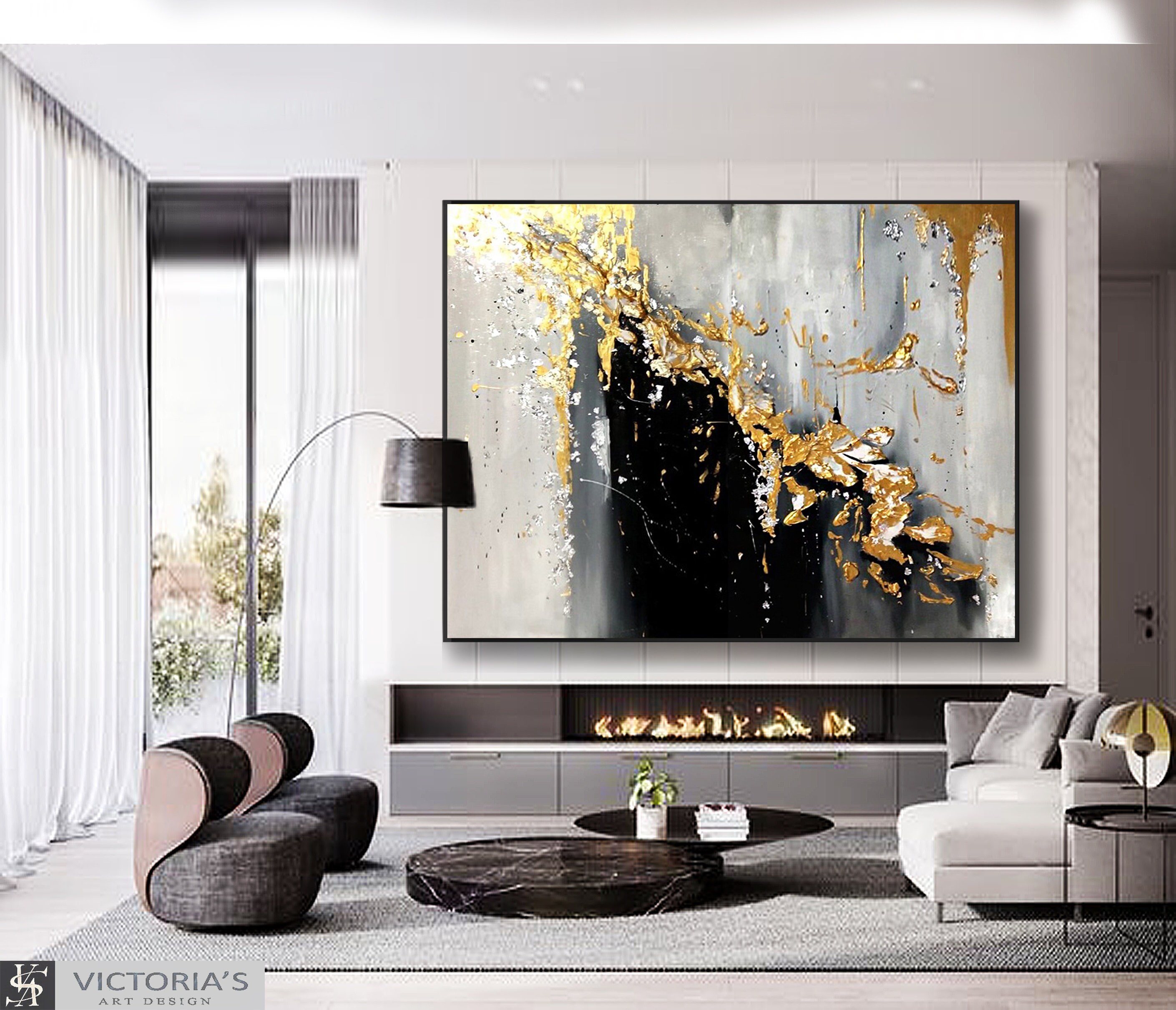 Extra Large Oil Painting, Original Oil Painting Abstract Modern on ...