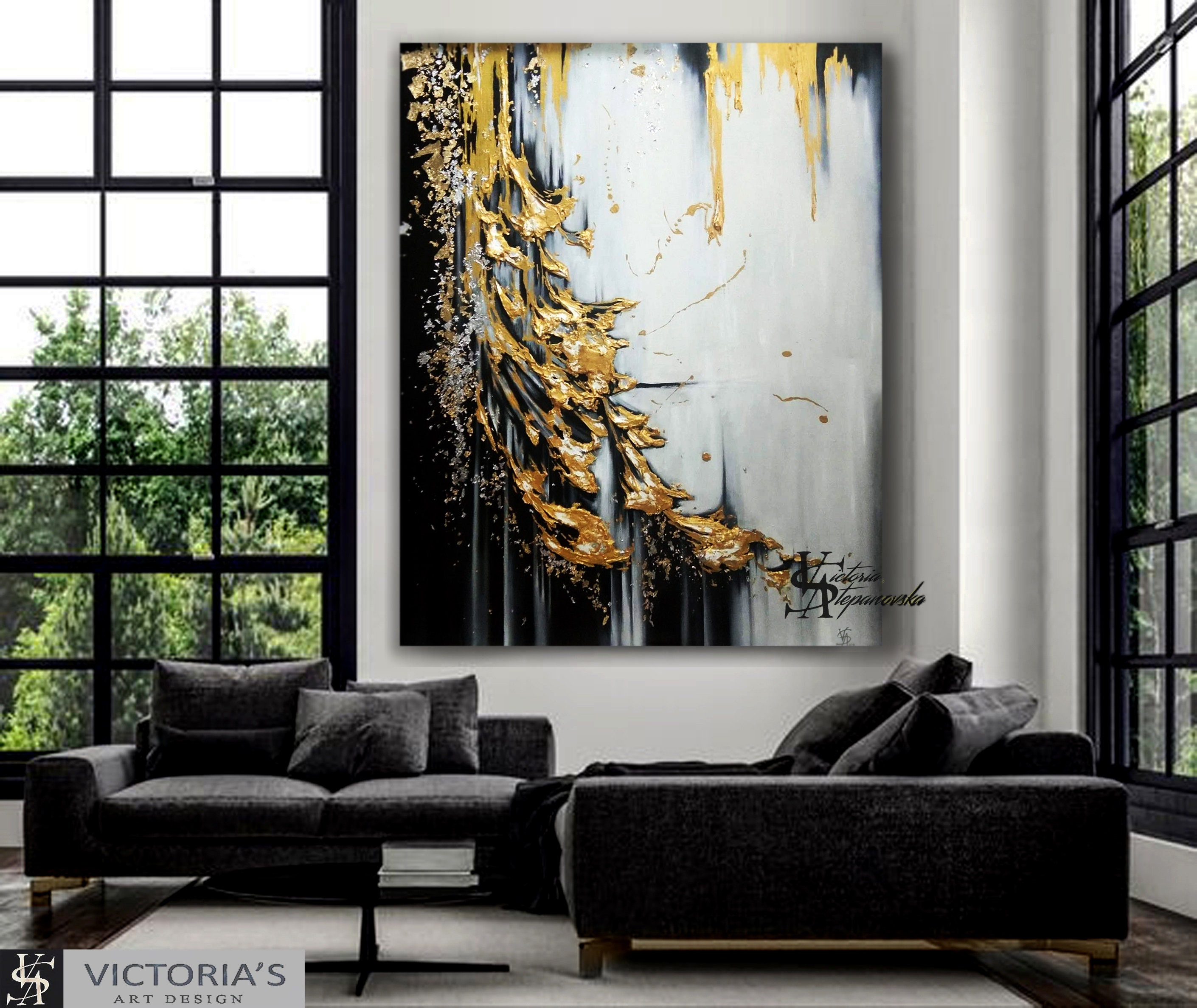 Extra Large Oil Painting, Original Oil Painting Abstract Modern on ...