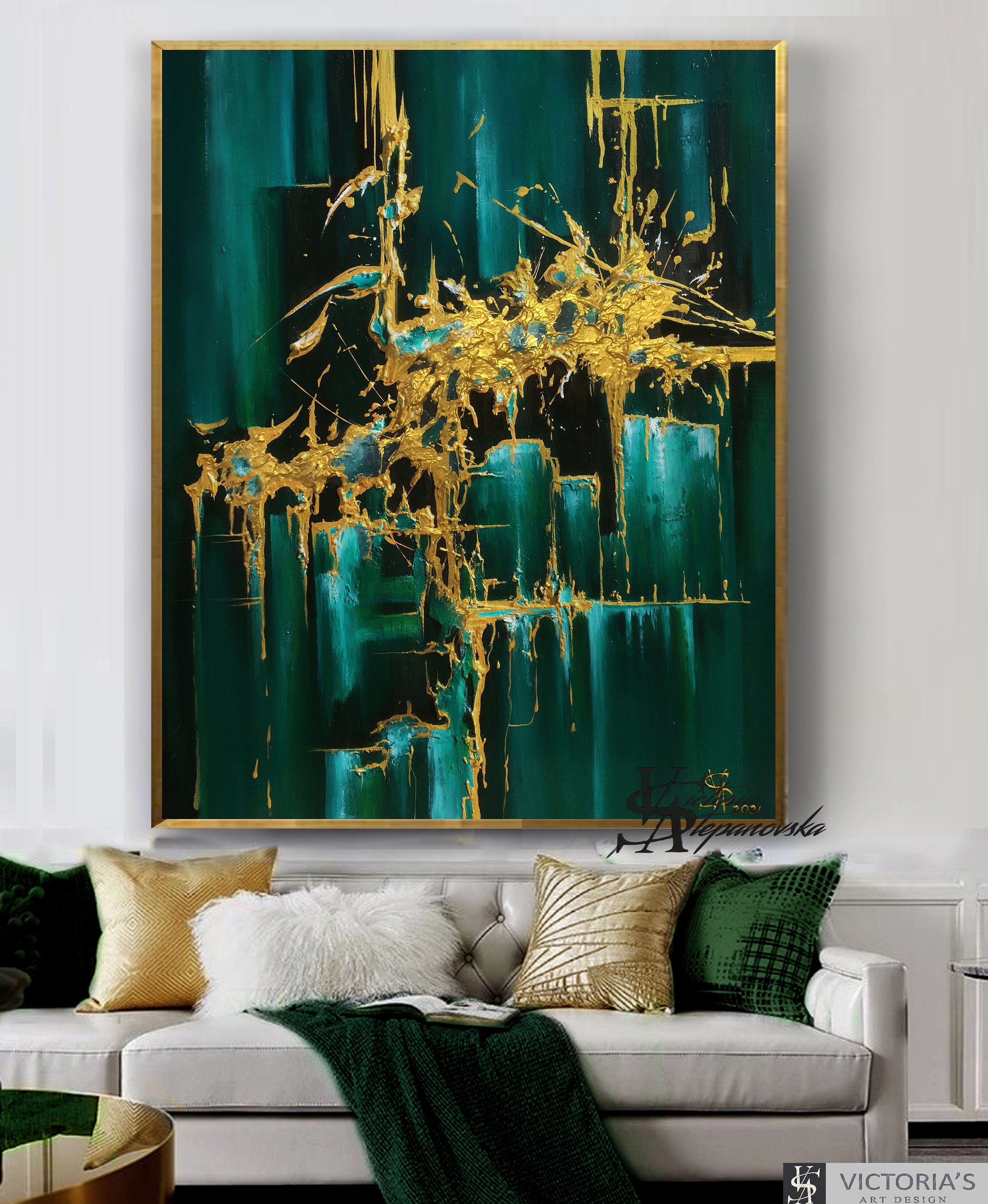 Extra Large Oil Painting, Original Oil Painting Abstract Modern on ...