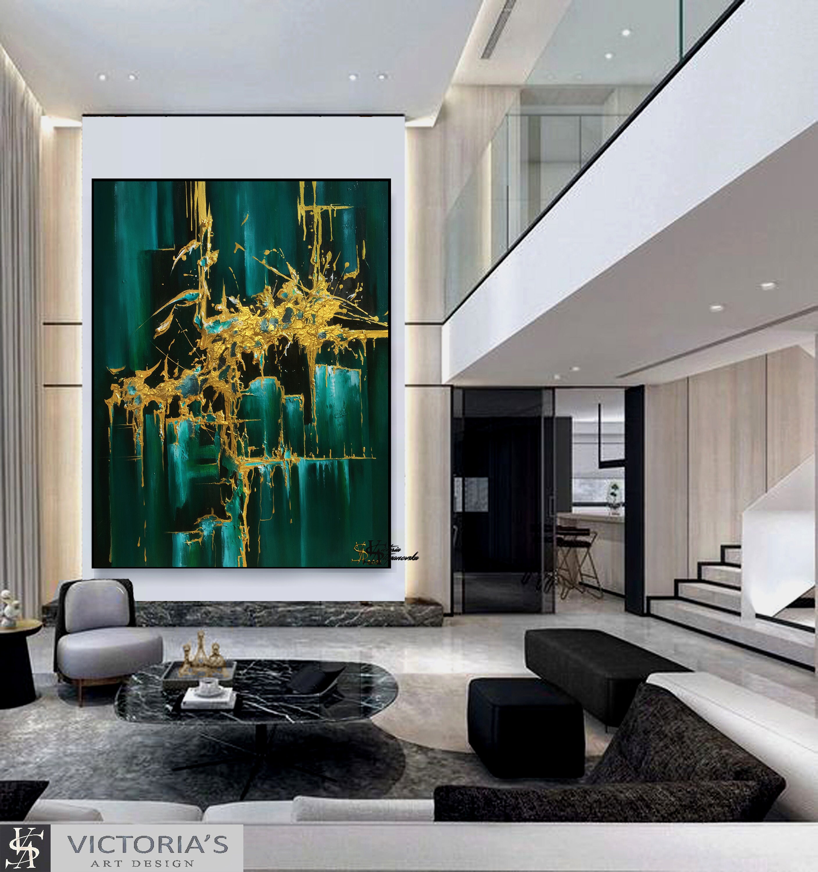 Extra Large Oil Painting, Original Oil Painting Abstract Modern on ...