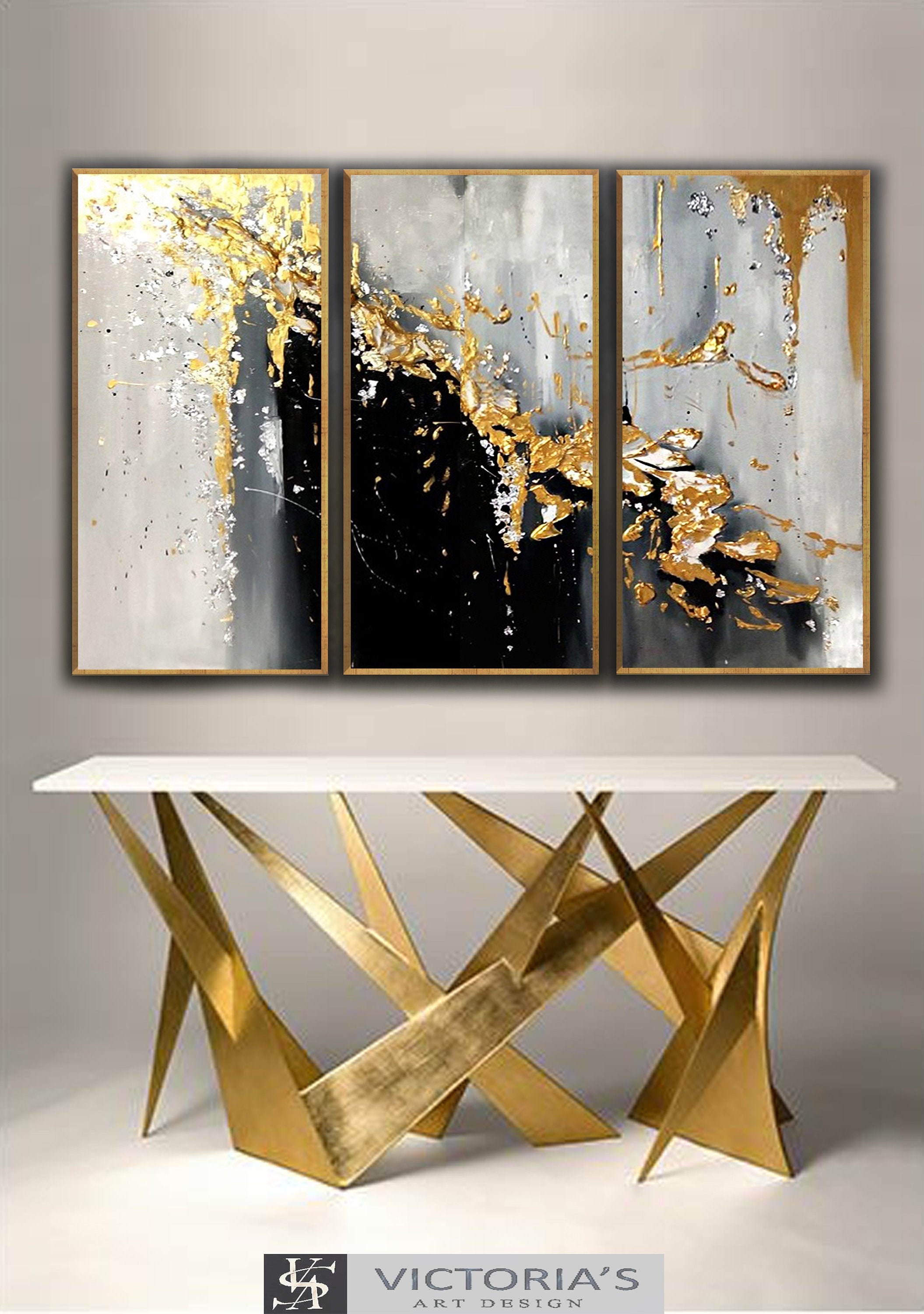 Oil Painting Original Oil Painting on canvas Abstract Set of Etsy