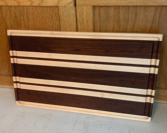 Hand Crafted Walnut & Maple Cutting Board, Wedding Gift
