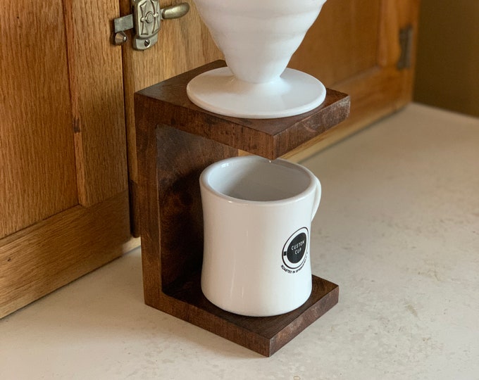 Pour Over Stand Solid Wood 1 piece (stand only)