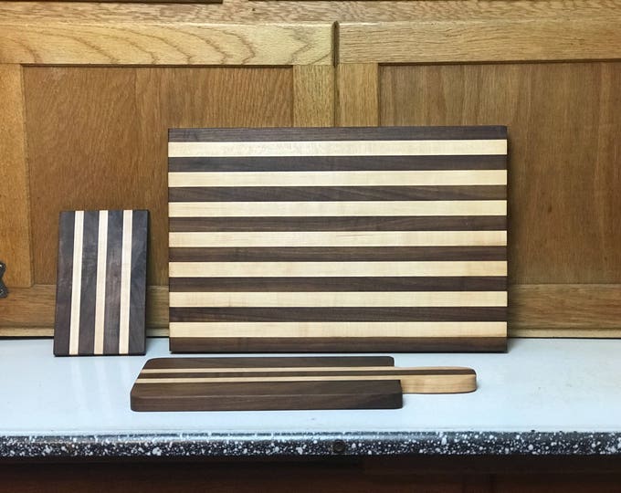Hand Crafted Cutting Board, Bread Board, Cheese Board Set