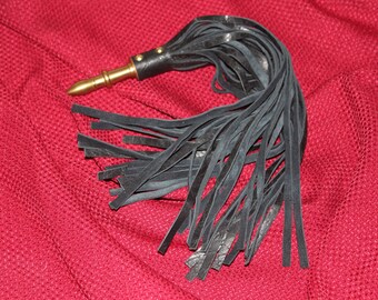 Brass and Black Leather - Small Flogger