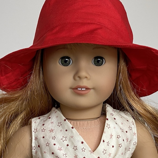 Bucket hat - choose your colour - for 18 inch/46 cm doll also fits large Baby Born and 36cm Corolle