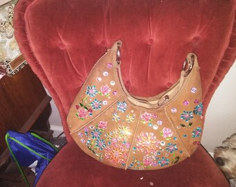 Butterscotch Suede Hobo bag U