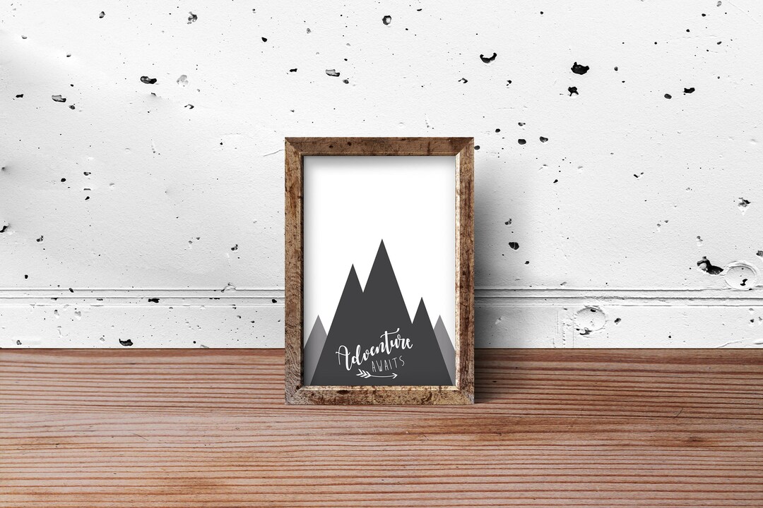Adventure Awaits, Mountain Art, Outdoor Art, Outdoor Wall Prints