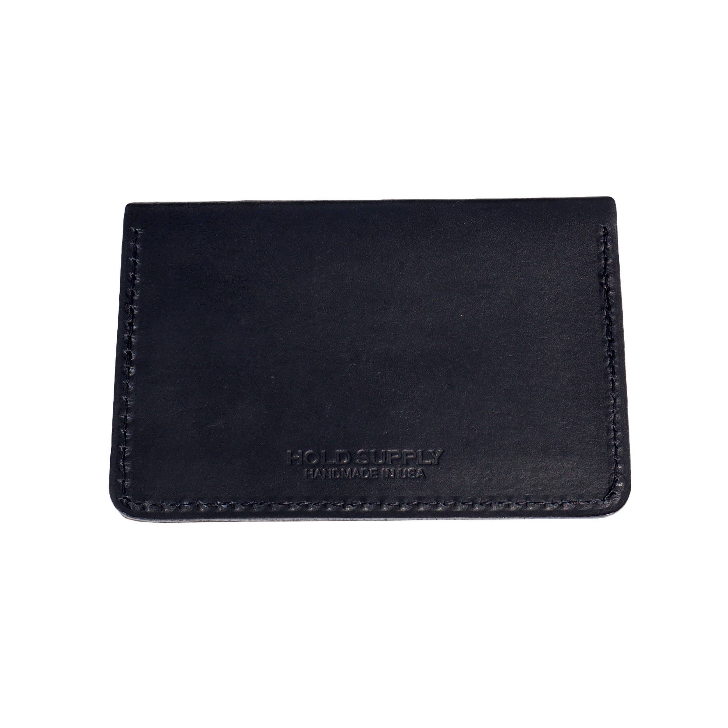Black Leather Card Pouch