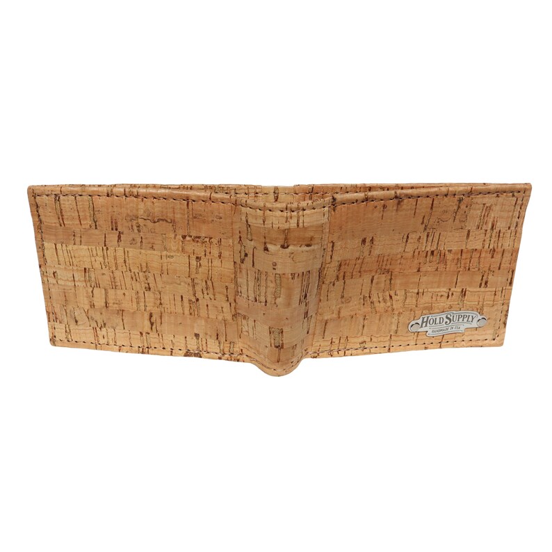 Men/'s Cork Bifold Wallet Vegan Billfold Wallet Handmade in California by Hold Supply Co.