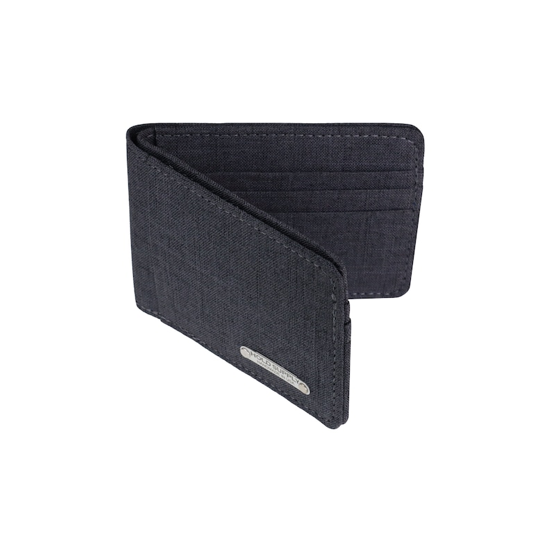 Mens Canvas Bifold Wallet, Personalized Bifold Wallet, Customized Vegan ...