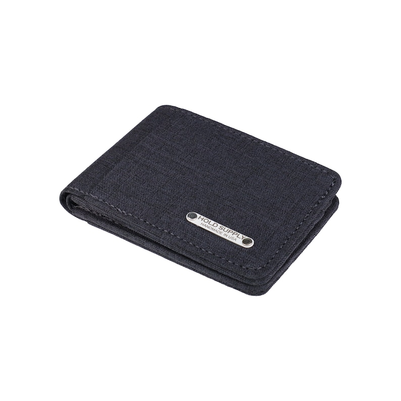Mens Canvas Bifold Wallet, Personalized Bifold Wallet, Customized Vegan ...