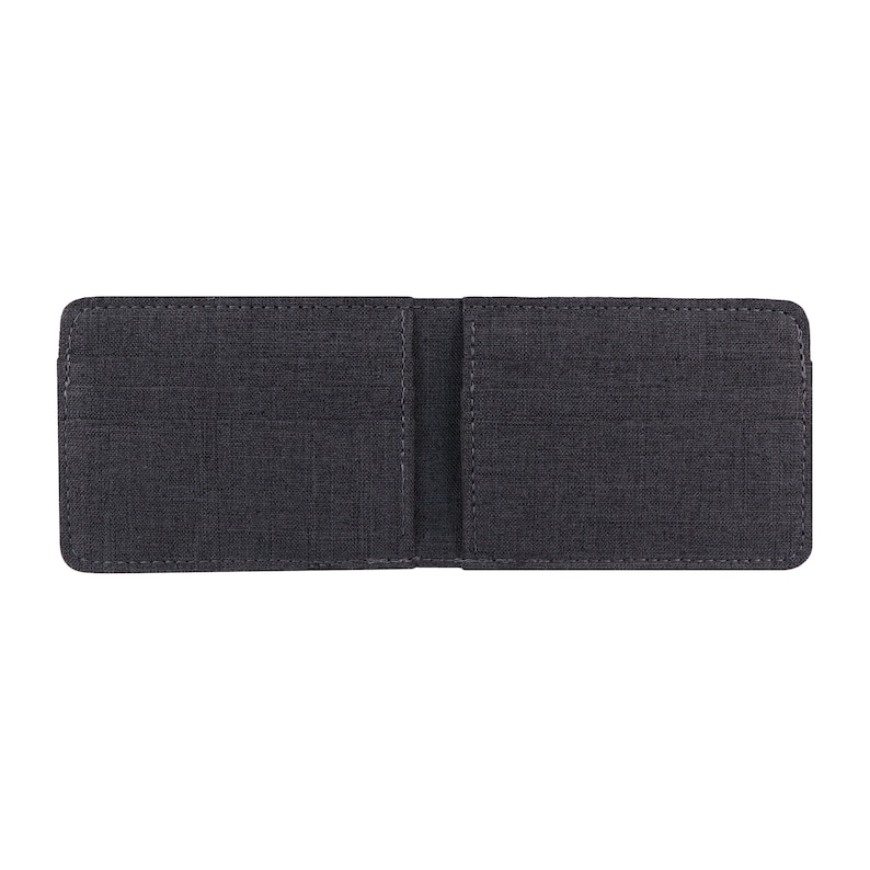 Mens Canvas Bifold Wallet, Personalized Bifold Wallet, Customized Vegan ...