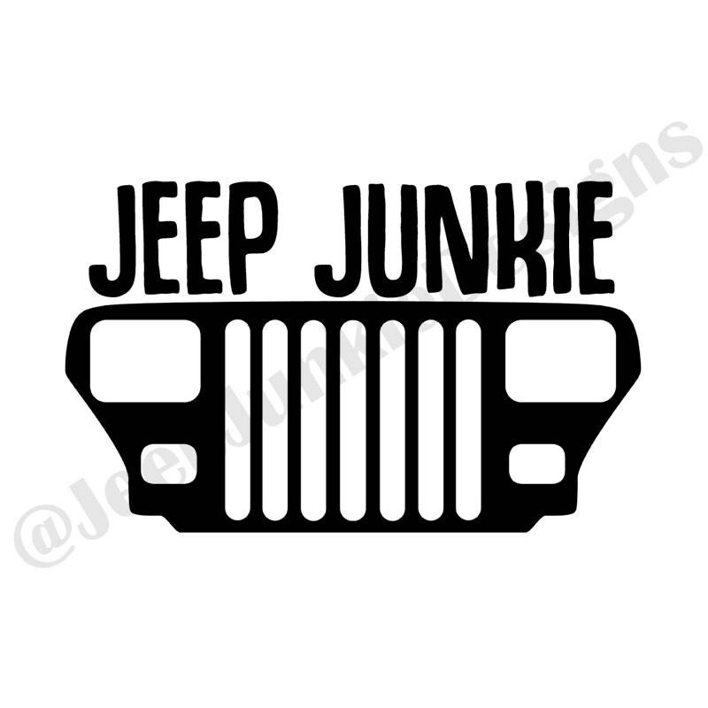 Jeep Junkie Wrangler YJ Decal Jeep Girl Decal Jeep Wrangler Etsy