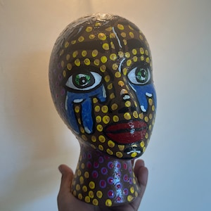 Painted Mannequin Head