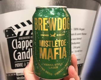 Brewdog Mistletoe Mafia Beer Candle, Mulled Wine, Guinness Whiskey Baileys, Craft Beer Candle in a Can, Waltz into Christmas Beer Gift