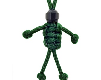 MotoBuddy Paracord KeyChain for Motorcycles, Scooters, Cars, and Gifts! (Green)