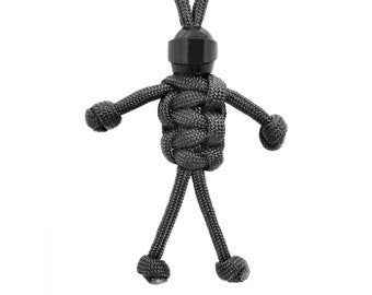MotoBuddy Paracord KeyChain for Motorcycles, Scooters, Cars, and Gifts! (Gray)