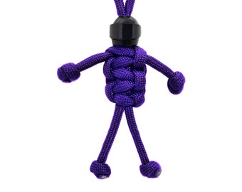 MotoBuddy Paracord KeyChain for Motorcycles, Scooters, Cars, and Gifts! (Purple)