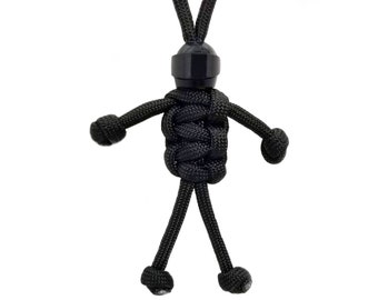 MotoBuddy Paracord KeyChain for Motorcycles, Scooters, Cars, and Gifts! (Black)