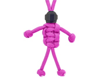 MotoBuddy Paracord KeyChain for Motorcycles, Scooters, Cars, and Gifts! (Pink)