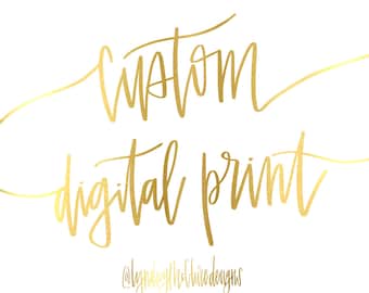 Anpassad handbokstäver digitaltryck