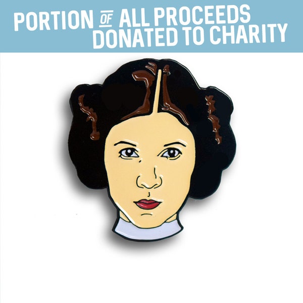 Princess Leia Enamel Pin, Carrie Fisher, Pin Flair, Lapel Pin, Star Wars Pins, Hat Pin, Feminist Pins, Resistance, Rebel, Resist