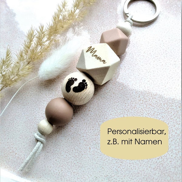 Schlüsselanhänger Mama personalisierbar Geschenk