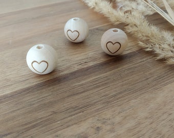 Pearls engraved heart various motifs
