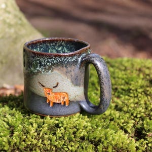 Heilan' Coo Espresso Cup: Handmade Scottish Design
