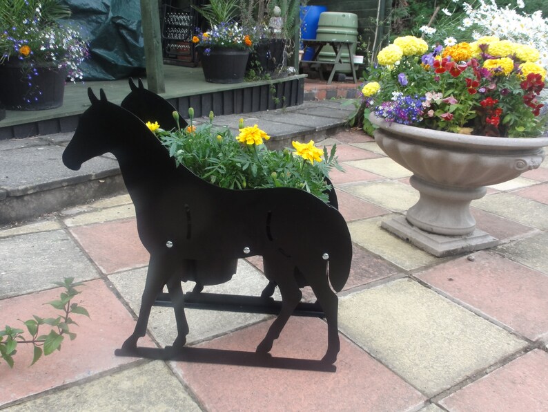 Horse Themed Garden Flowerpot Planter A Lovely Unique Gift With Option For Personalisation A Lovely Memorial And Garden Feature