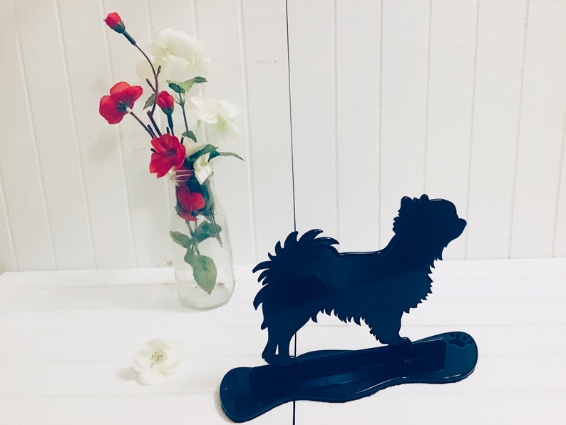 Long Haired Chihuahua Ornament Statue Metal Figurine Etsy