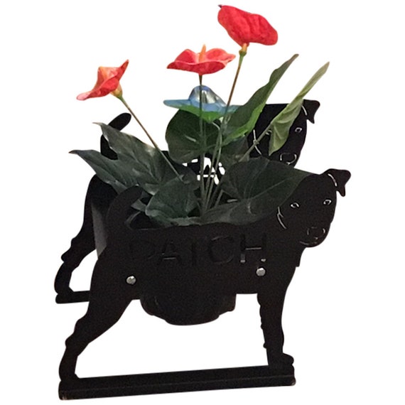 Jack russell garden planter