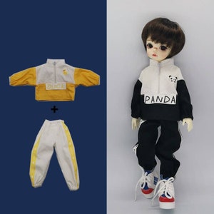Für Lati gelb Pukifee und ähnliche Größe Blythe BJD 1/6 1/8 YOSD Puppen Kleidung Übermantel Sport Hose Panda Ente
