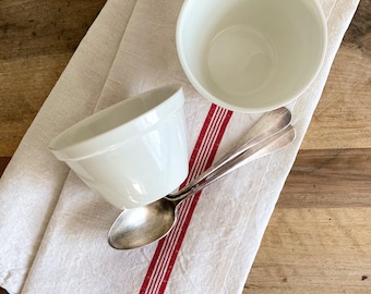 Vintage Ironstone Bowls, Set of 2, Royal Falcon Weatherby Hanley England, White Ceramic Prep & Baking Bowls – Farmhouse Kitchen