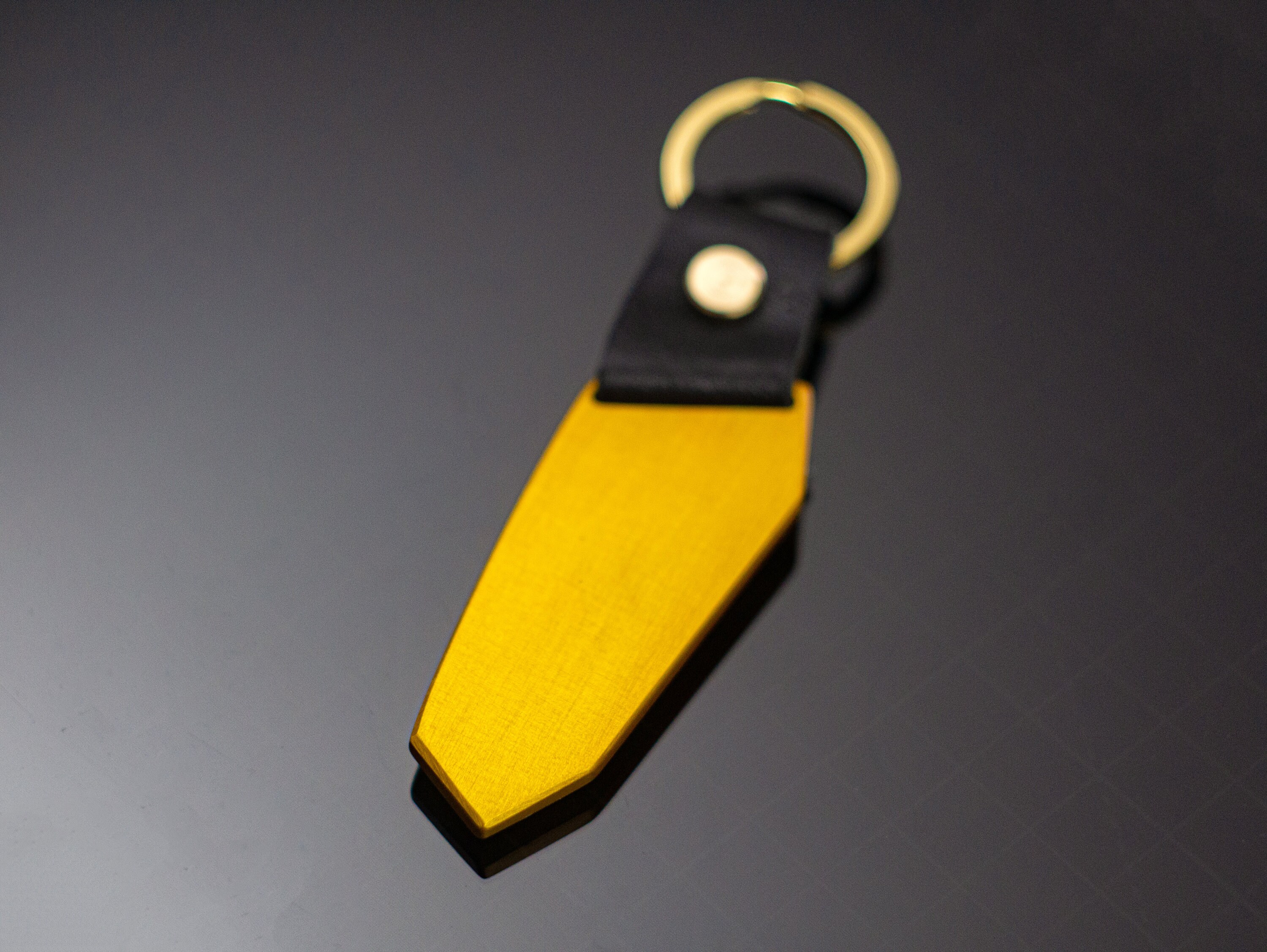 Lamborghini Keychain, Anodized Aluminum, Carbon Fiber, Bronze Lettering ...