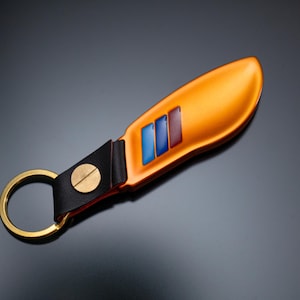 Orange BMW M keychain, Aluminum, Accessories, bmw gift, custom BMW, X5, X6, Bmw 3, M5, Bmw7, Bmw6 M8, Custom Bmw, Personalized