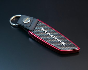 Portachiavi per Ford Mustang MACH-E, fibra di carbonio, mustang personalizzato, presente, regalo