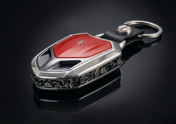 Custom Ferrari Keychain, Made of Carbon Fiber, Aluminum, Fiorano