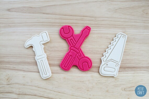 DIY Tools | Hammer, Saw, Wrench and Screwdriver Cookie cutters and Embossers, Cake and Fondant Decorates