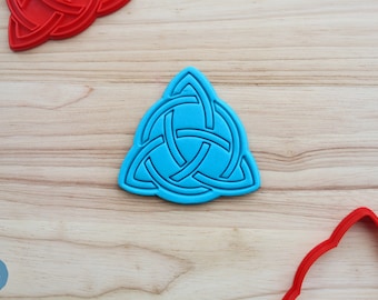 Cortador y estampador de galletas con nudo celta/geométrico, para decorar pasteles y fondant.