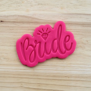Bride | Wedding Script Cookie Cutters and Embossers, Cake and Fondant Decorates