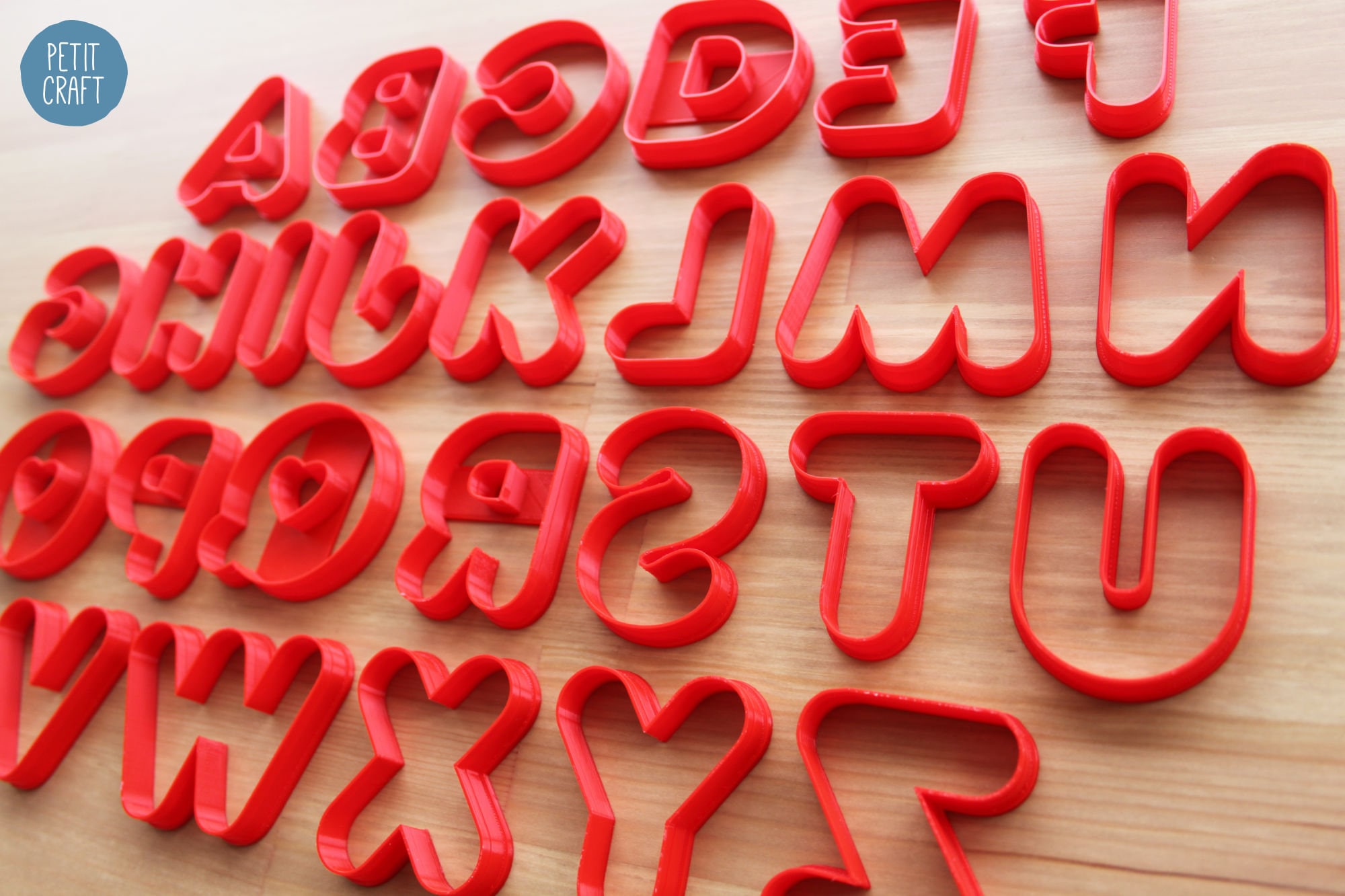 Chunky Alphabet Letters Cookie Cutters Cake and Fondant Etsy