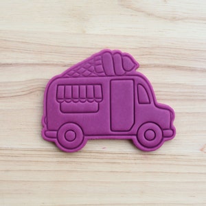 Ice Cream Truck | Summer Cookie Cutter and Embosser, Stamp, Cake and Fondant Decorates
