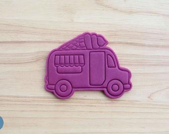 Ice Cream Truck | Summer Cookie Cutter and Embosser, Stamp, Cake and Fondant Decorates