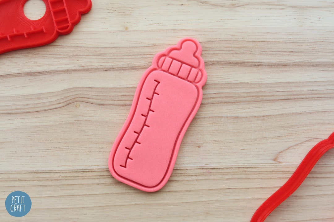 Baby Bottle Baby Shower Cookie Cutters and Embossers, Cake and Fondant