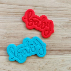 Baby | Script Cookie Cutters und Prägungen, Kuchen und Fondant verziert