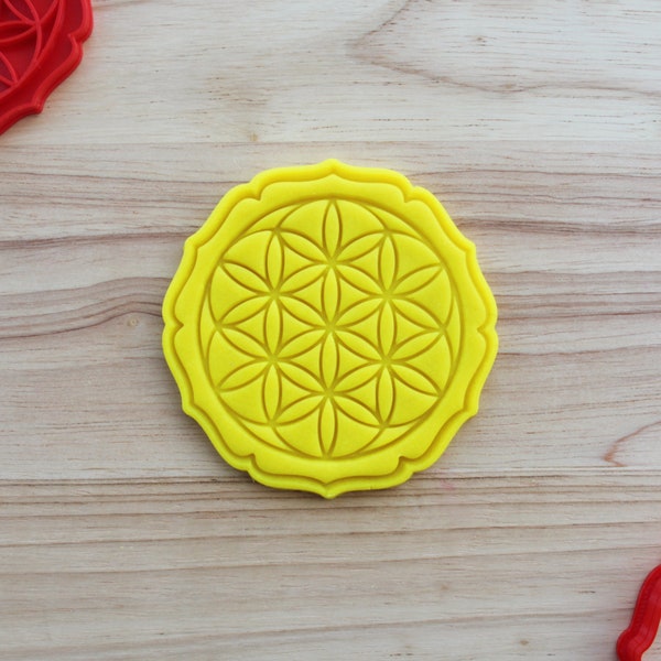 Flower of Life | Geometric Cookie Cutter and Embosser, Cake and Fondant Decorate