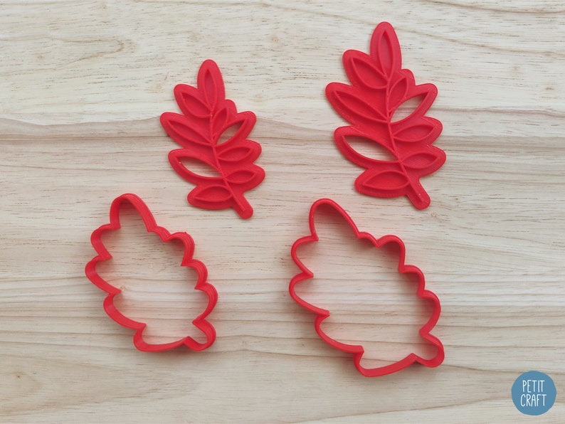 Eucalyptus Cookie Cutters and Embossers Cake and Fondant Etsy