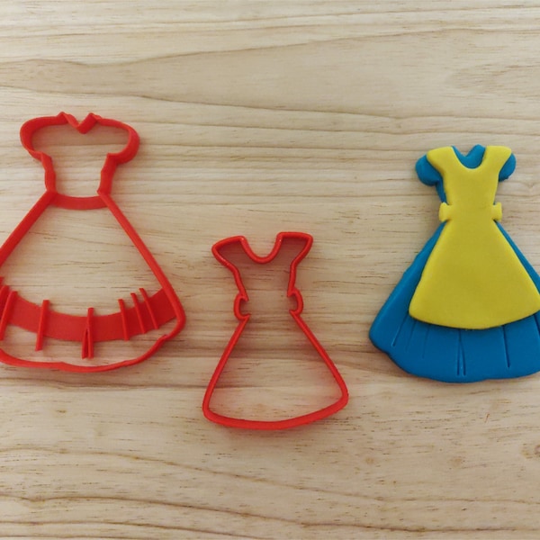 Dress with Apron | Cookie Cutter, Cake and Fondant Decorate